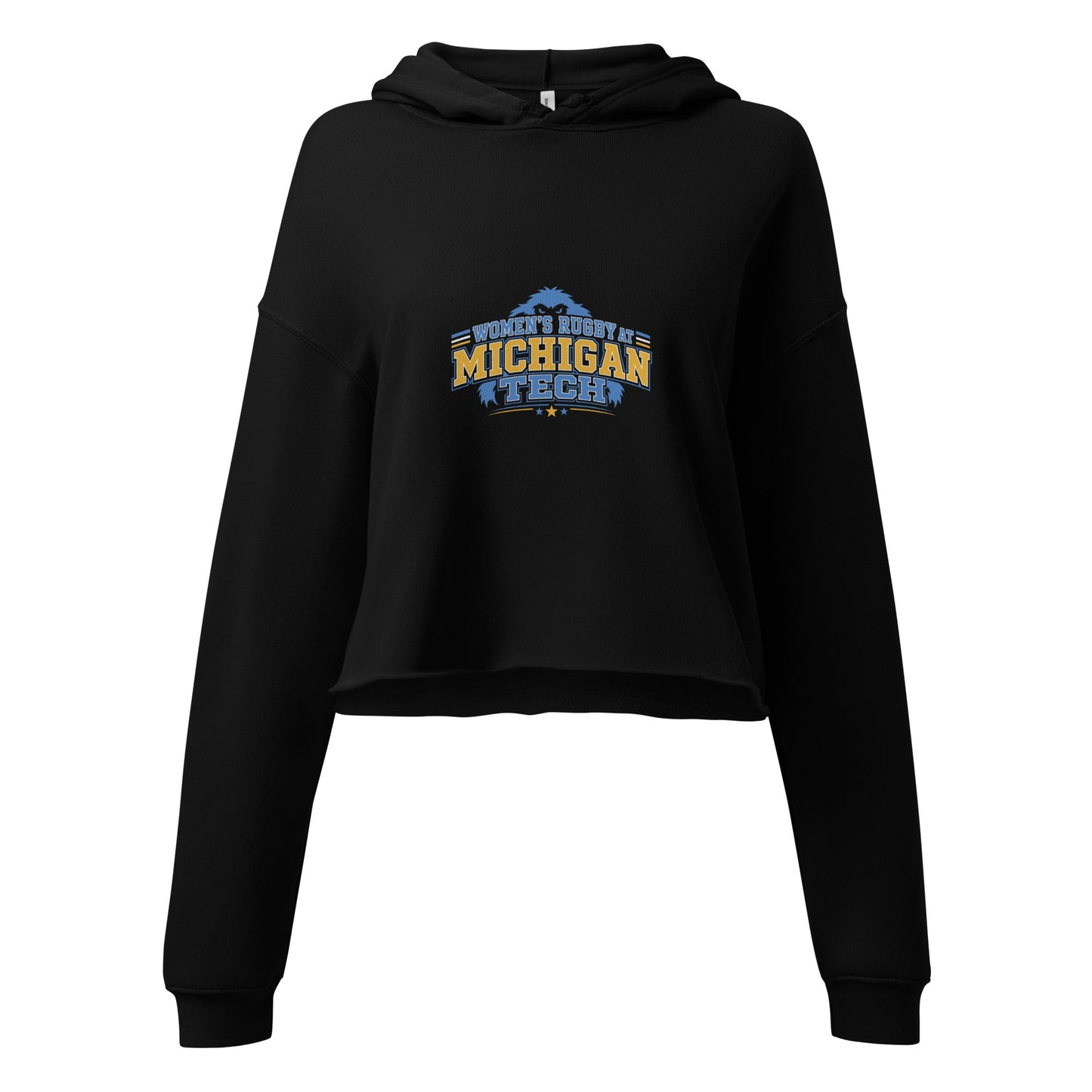 Performance | Cropped Hoodie | Women’s Rugby at Michigan Tech | Varsity Crest Logo