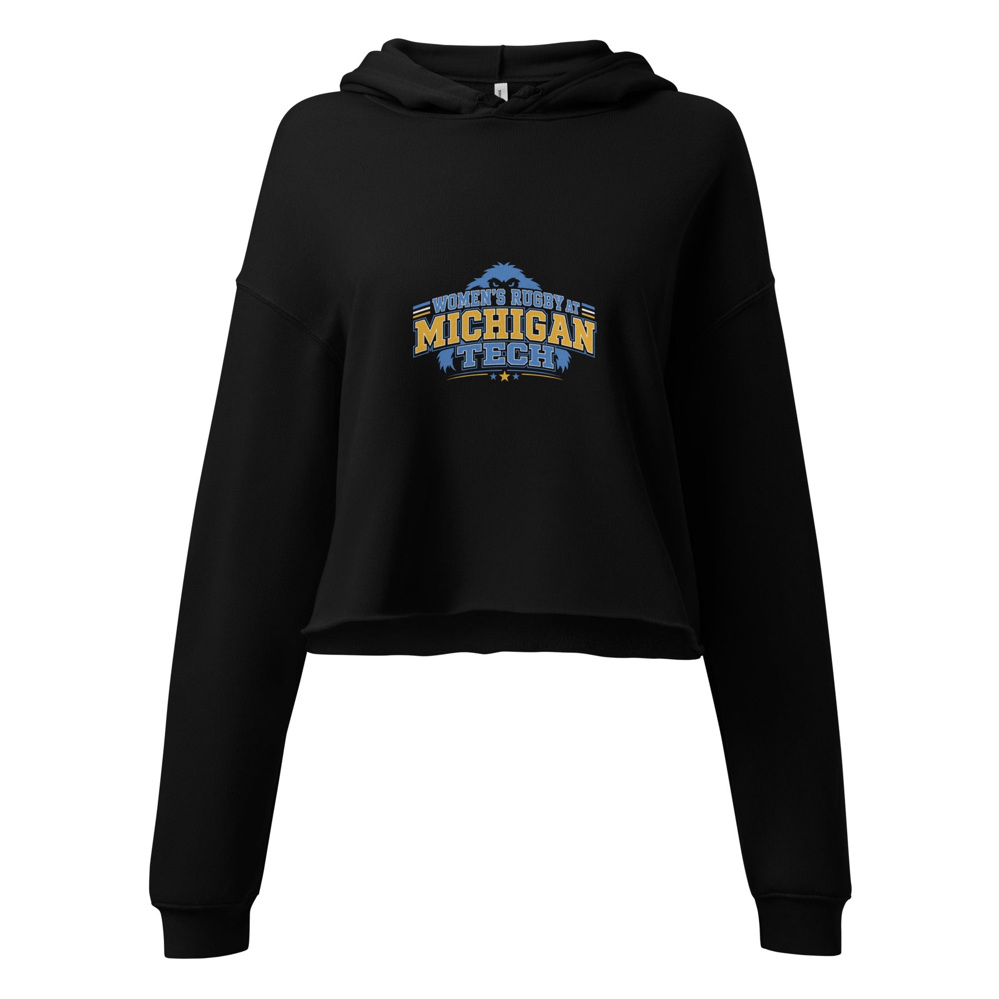 Performance | Cropped Hoodie | Women’s Rugby at Michigan Tech | Varsity Crest Logo