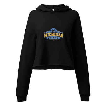 Performance | Cropped Hoodie | Women’s Rugby at Michigan Tech | Varsity Crest Logo