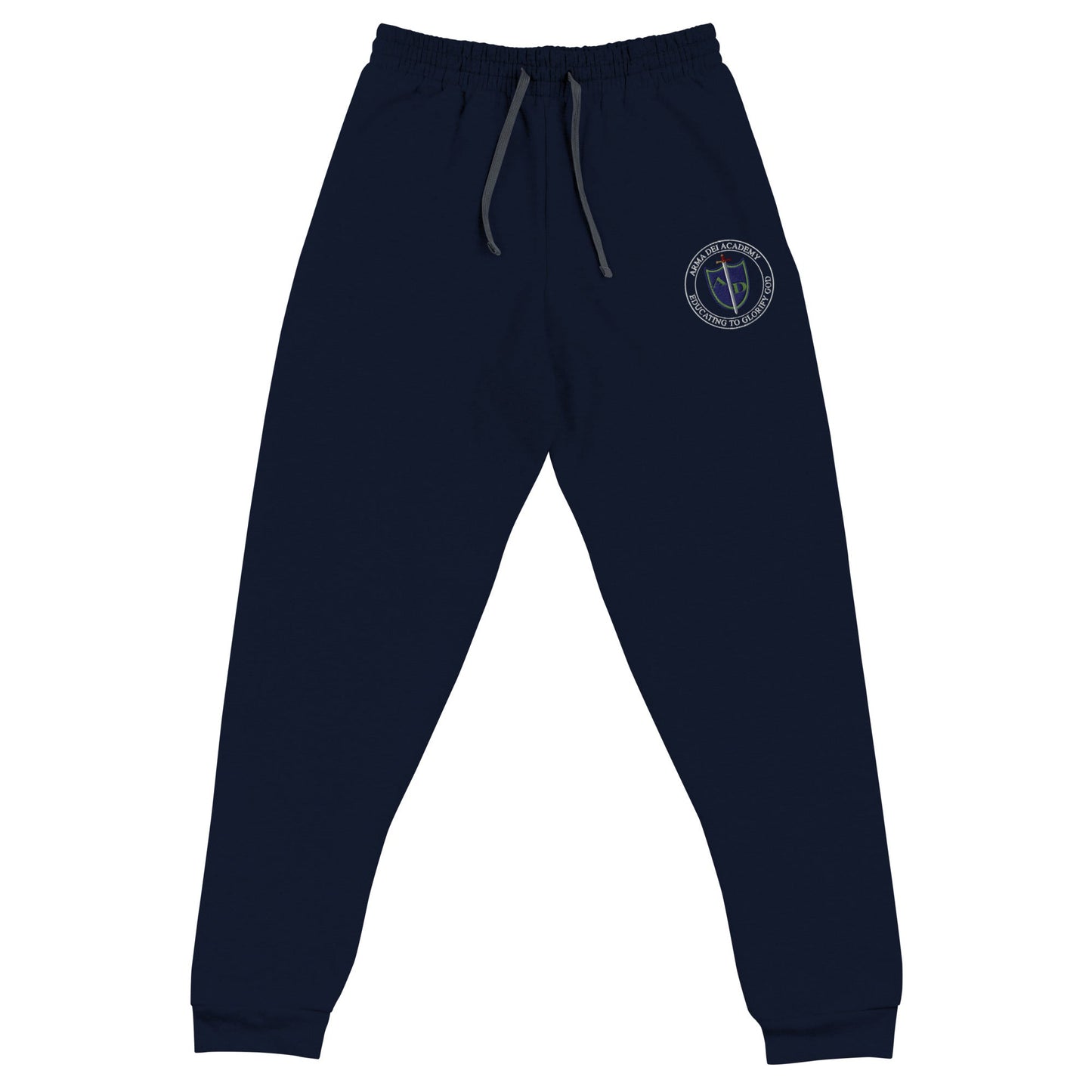 Performance | Embroidered Joggers | Arma Dei Academy | Emblem
