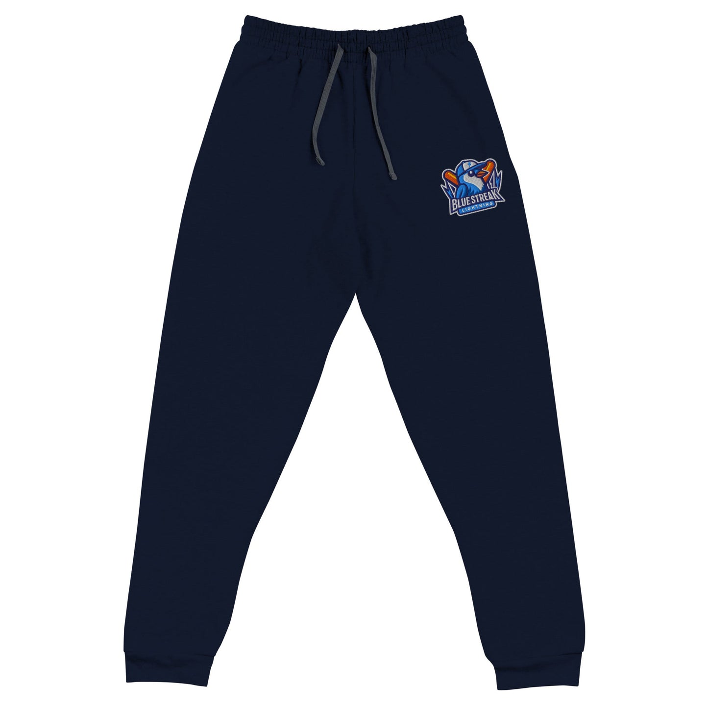 Performance | Embroidered Joggers | Blue Streak Lightning | Mascot Logo