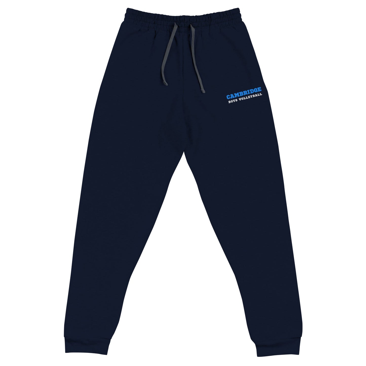 Performance | Embroidered Joggers | Cambridge Volleyball | Block Script Logo
