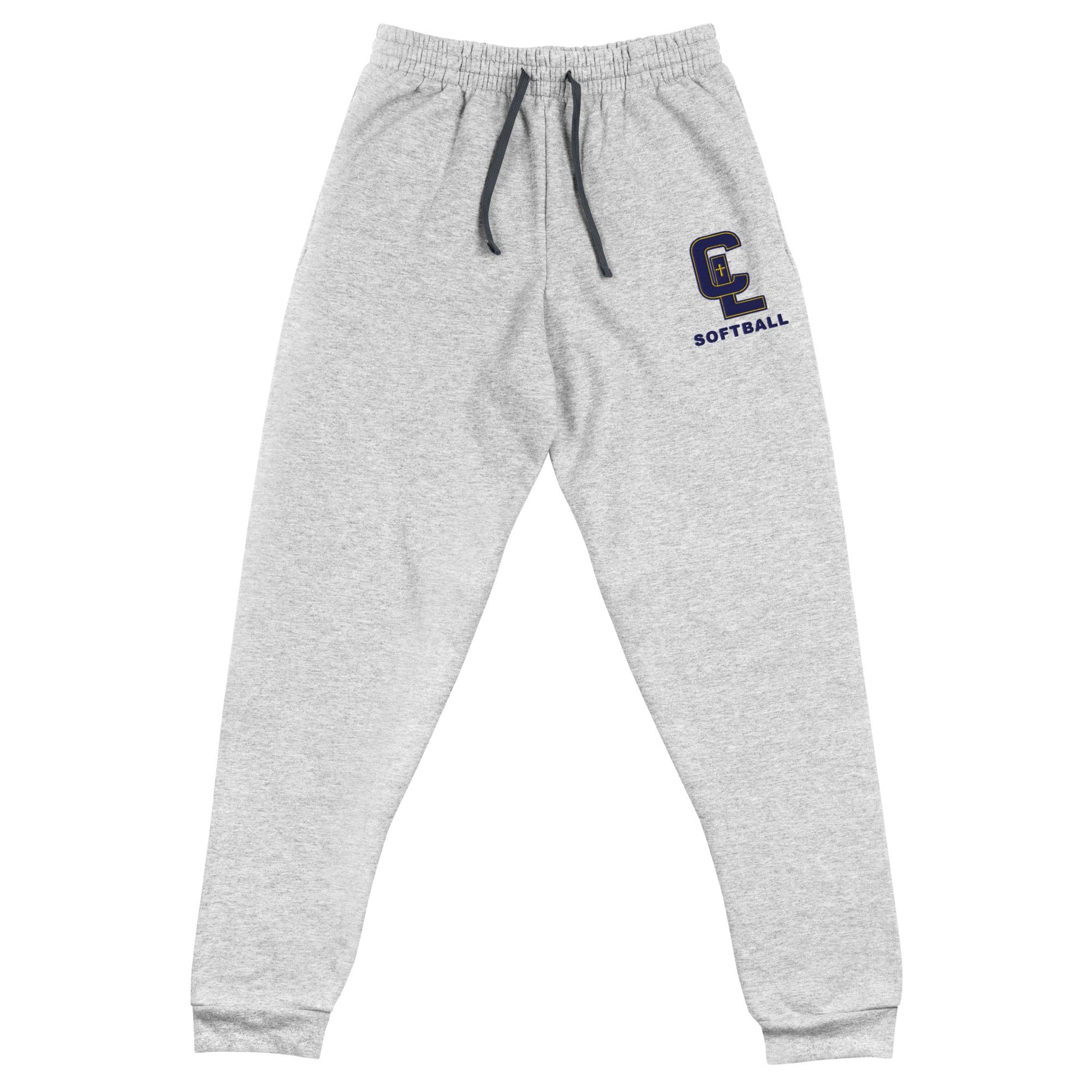 Performance | Embroidered Joggers | Crean Lutheran Softball | Navy CL Softball Logo