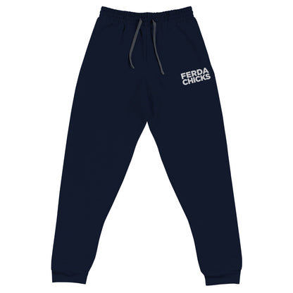 Performance | Embroidered Joggers | FerDa Chicks | Badge Logo