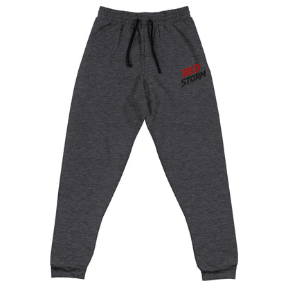 Performance | Embroidered Joggers | Red Storm | Crest Logo