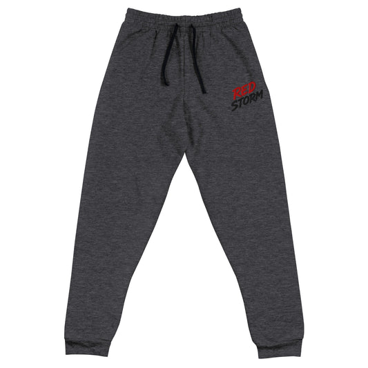Performance | Embroidered Joggers | Red Storm | Crest Logo