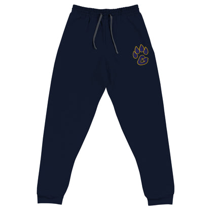 Performance | Embroidered Joggers | Rutherford County Grizzlies Football | Paw Print Logo