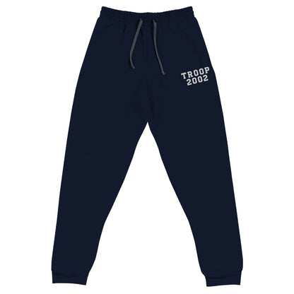 Performance | Embroidered Joggers | Troop 2002 | Emblem Logo