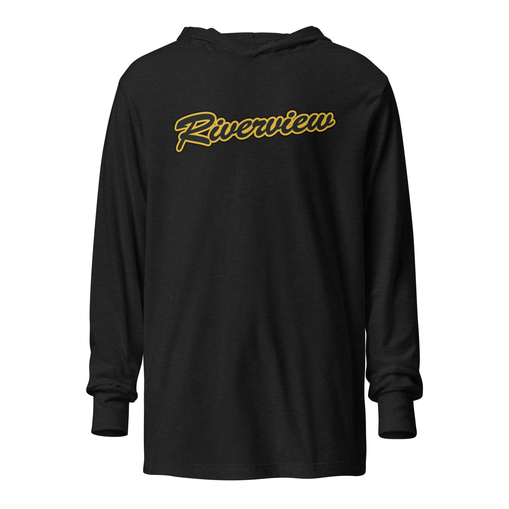 Performance | Hooded Long Sleeve T Shirt | 12U Riverview Raiders | Emblem Logo
