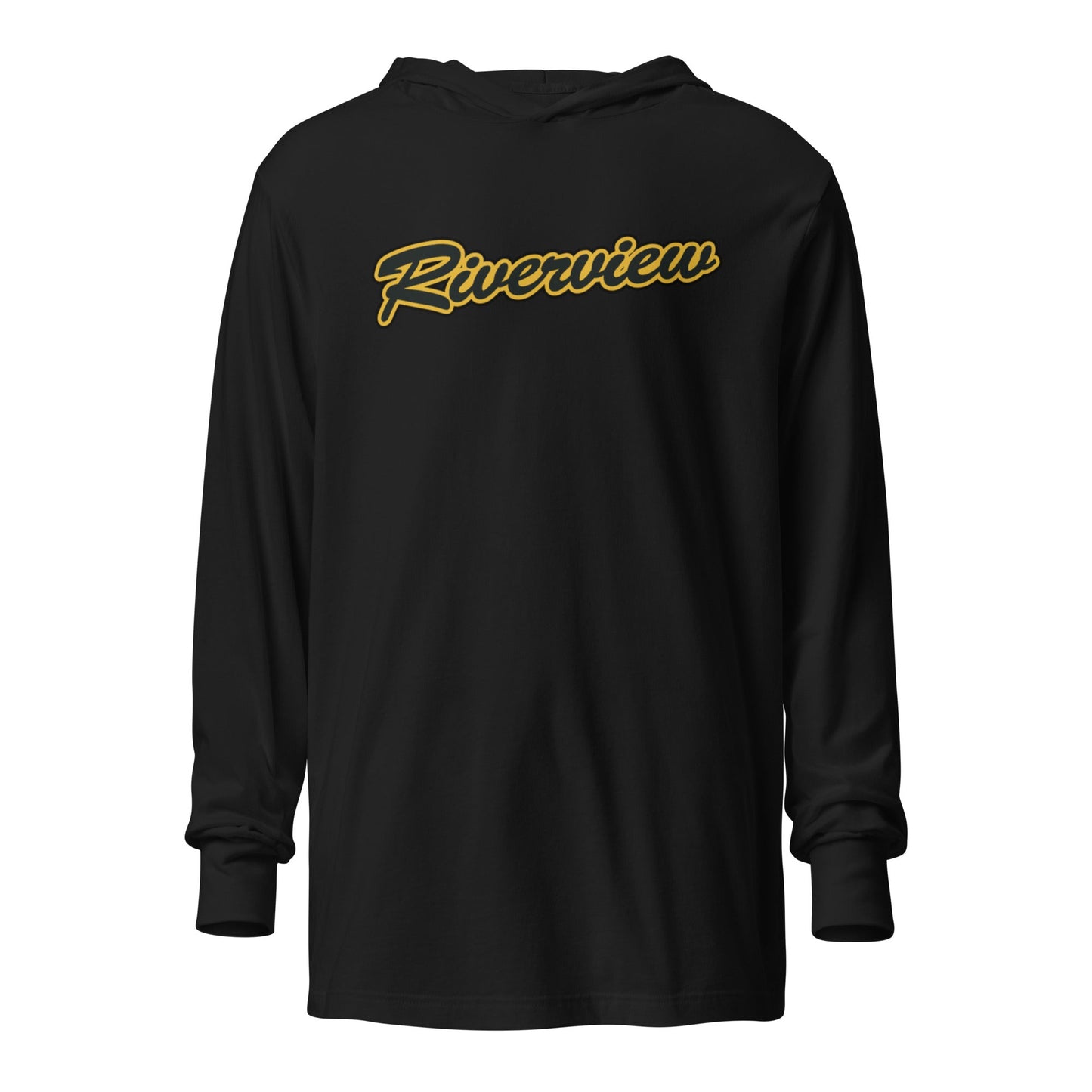 Performance | Hooded Long Sleeve T Shirt | 12U Riverview Raiders | Emblem Logo