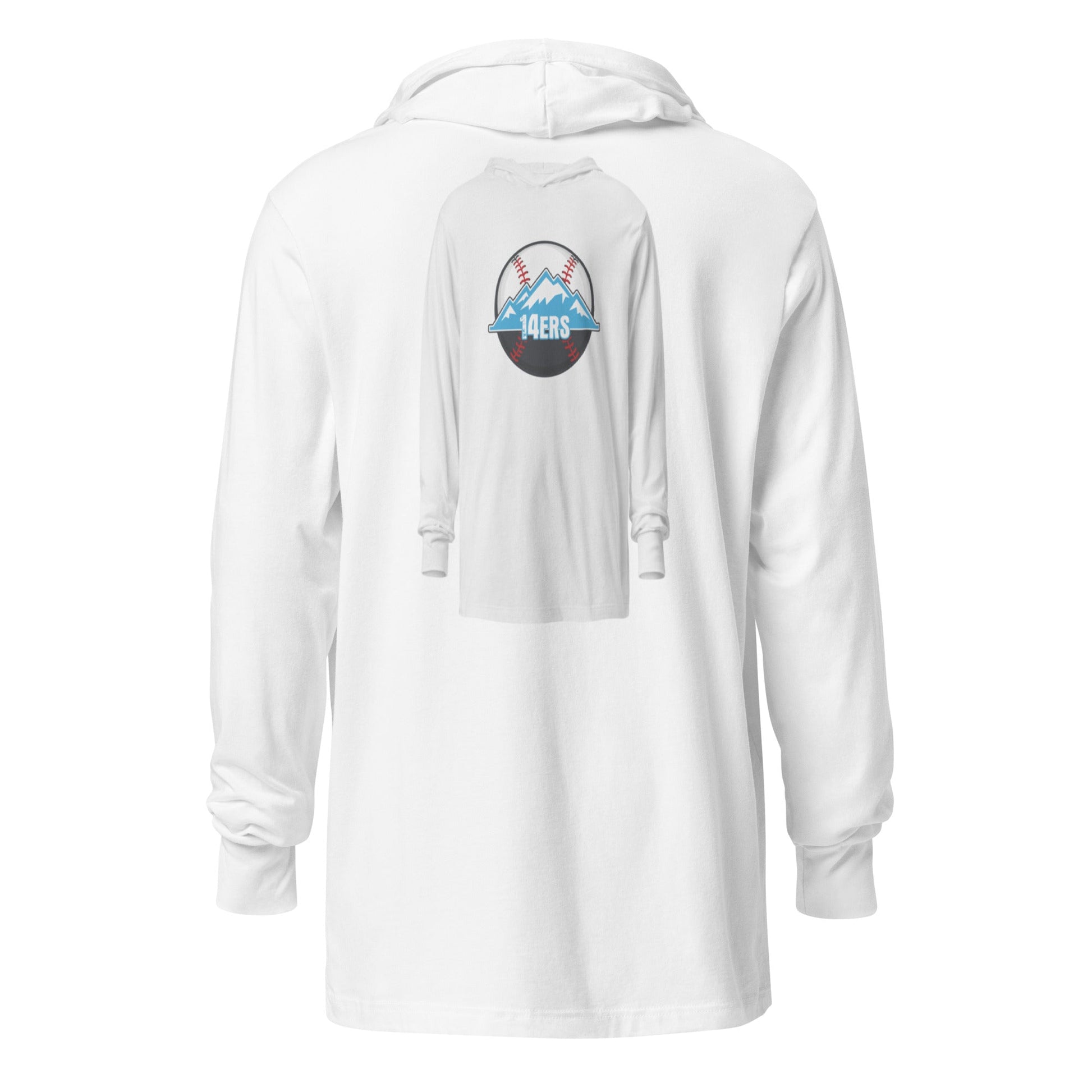 Performance | Hooded Long Sleeve T Shirt | 14ers Baseball | Athletics Logo