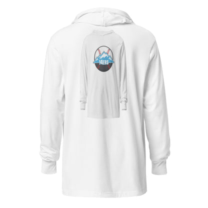 Performance | Hooded Long Sleeve T Shirt | 14ers Baseball | Athletics Logo