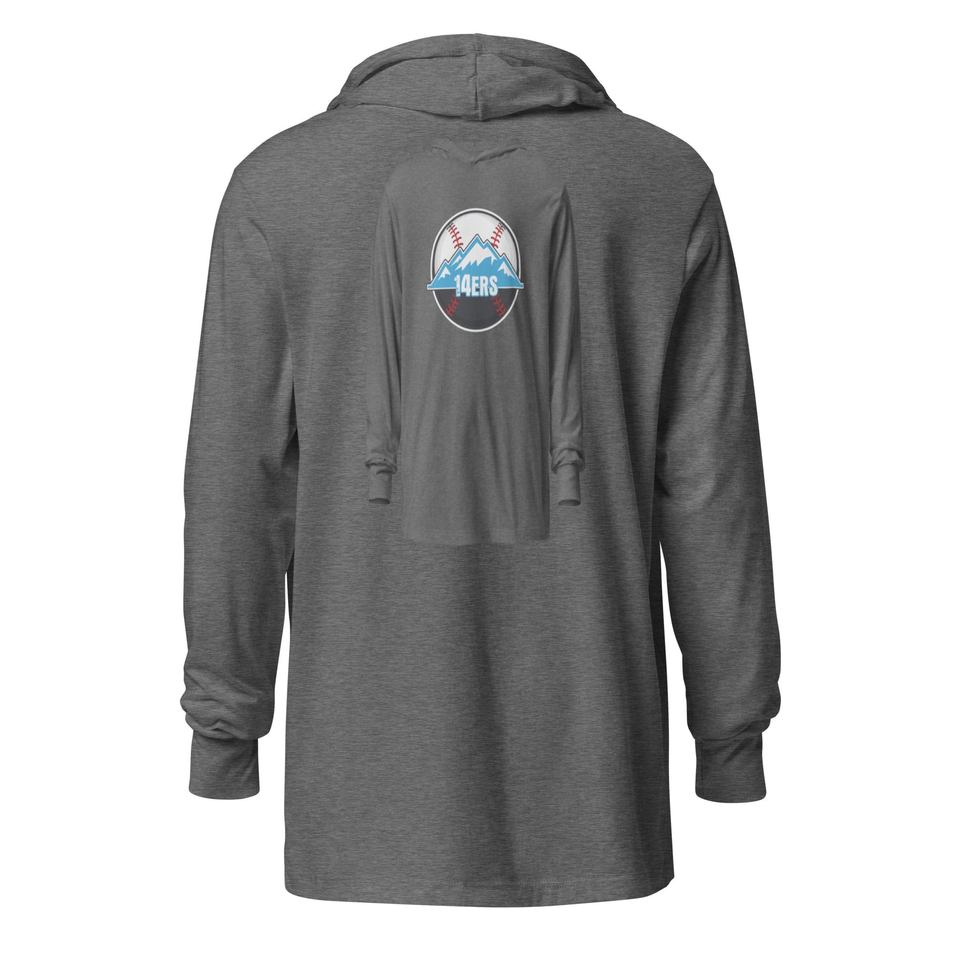 Performance | Hooded Long Sleeve T Shirt | 14ers Baseball | Athletics Logo