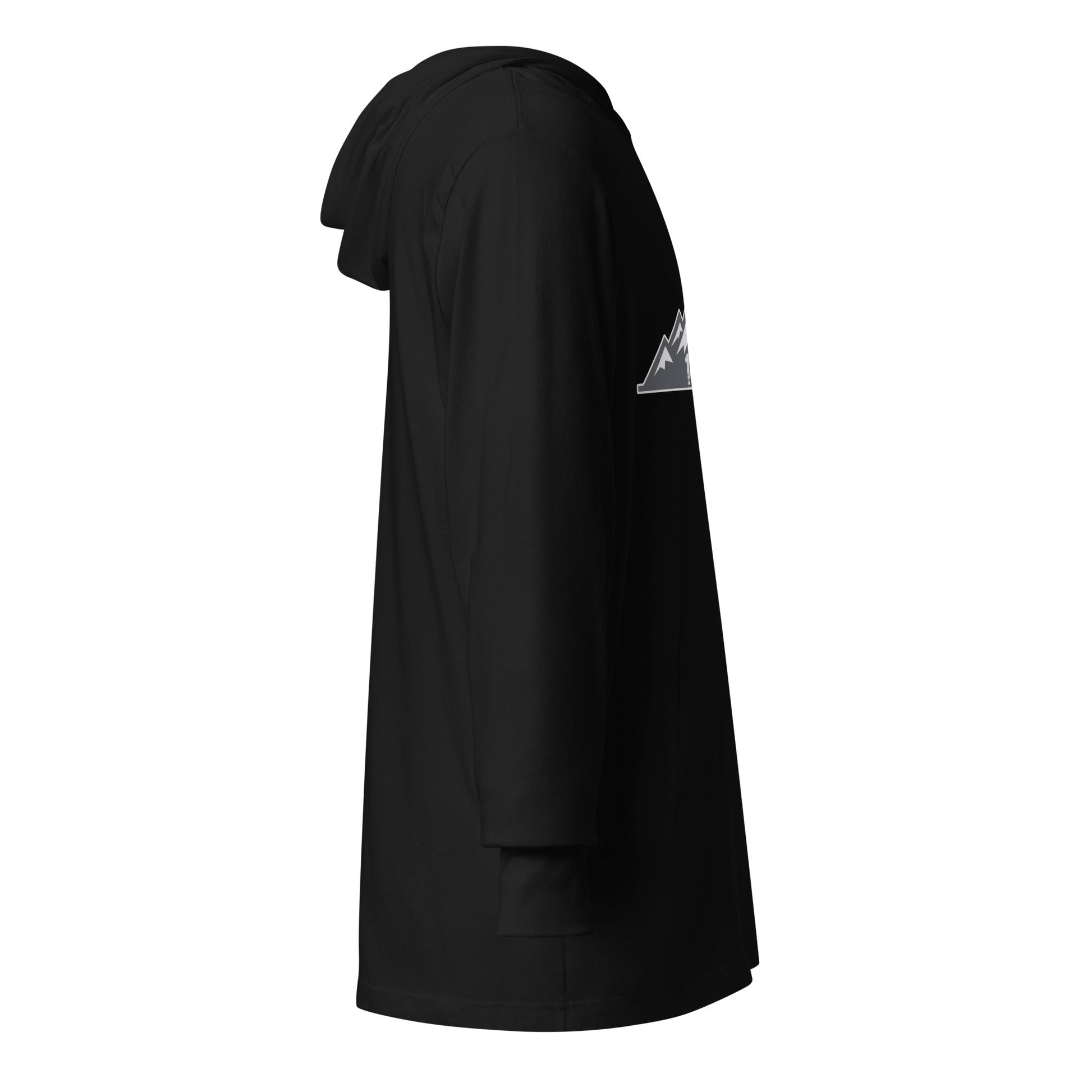 Performance | Hooded Long Sleeve T Shirt | 14ers Baseball | Grey Logo