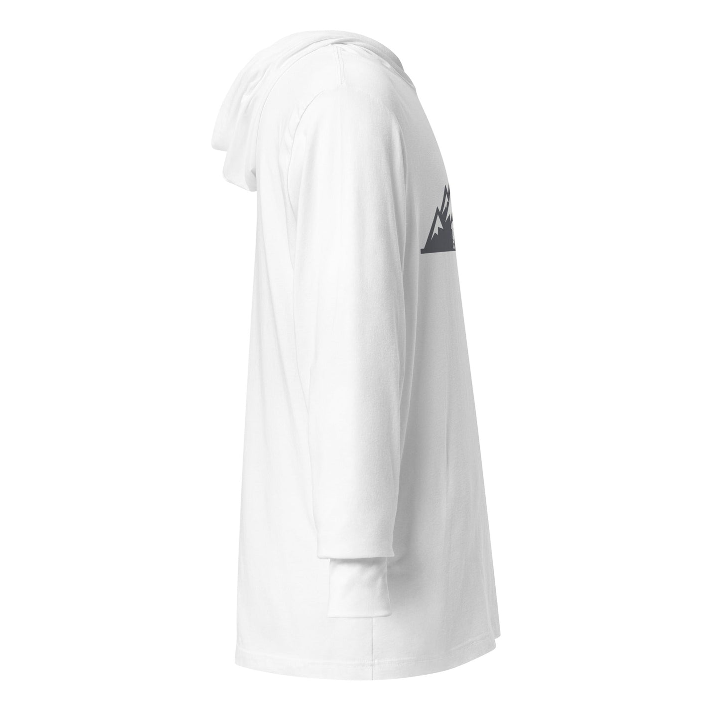 Performance | Hooded Long Sleeve T Shirt | 14ers Baseball | Grey Logo