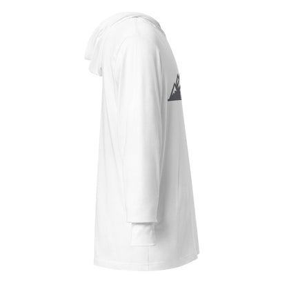 Performance | Hooded Long Sleeve T Shirt | 14ers Baseball | Grey Logo