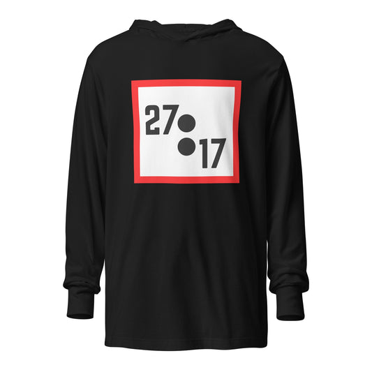 Performance | Hooded Long Sleeve T Shirt | 27:17 | Crest Logo
