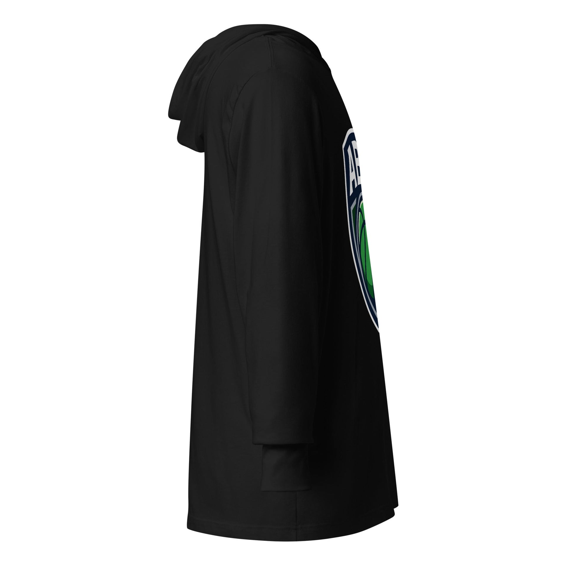 Performance | Hooded Long Sleeve T Shirt | A Better Way Basketball Program | Shield Logo