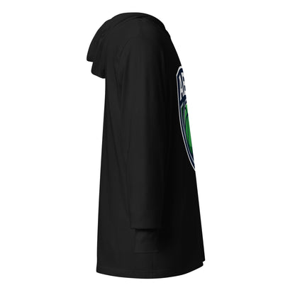 Performance | Hooded Long Sleeve T Shirt | A Better Way Basketball Program | Shield Logo