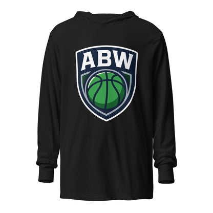 Performance | Hooded Long Sleeve T Shirt | A Better Way Basketball Program | Shield Logo