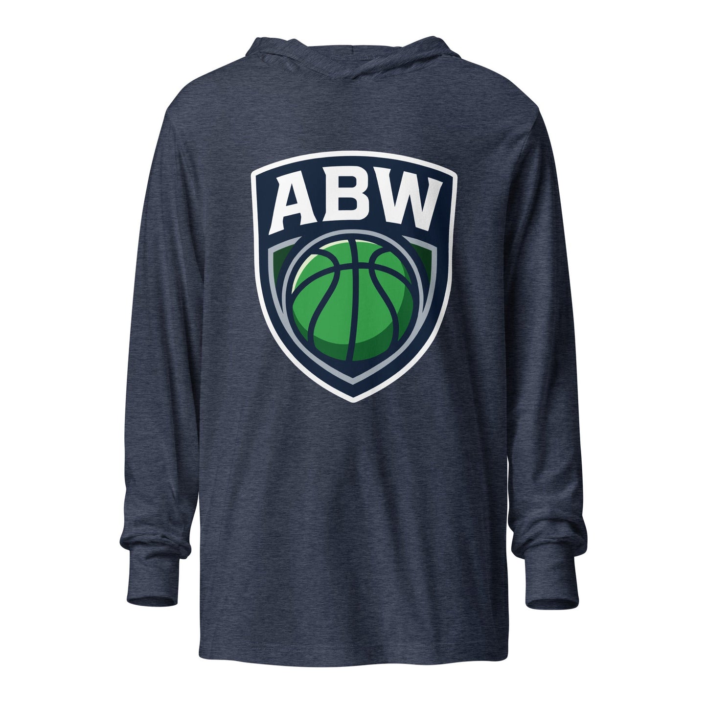 Performance | Hooded Long Sleeve T Shirt | A Better Way Basketball Program | Shield Logo