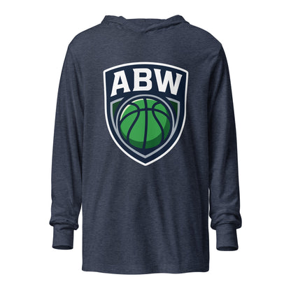 Performance | Hooded Long Sleeve T Shirt | A Better Way Basketball Program | Shield Logo