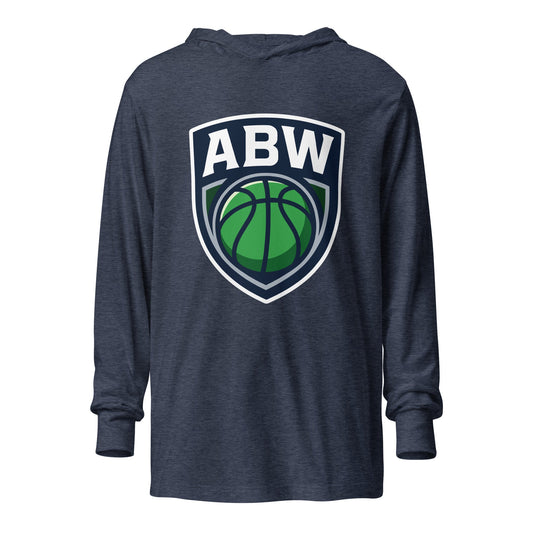Performance | Hooded Long Sleeve T Shirt | A Better Way Basketball Program | Shield Logo