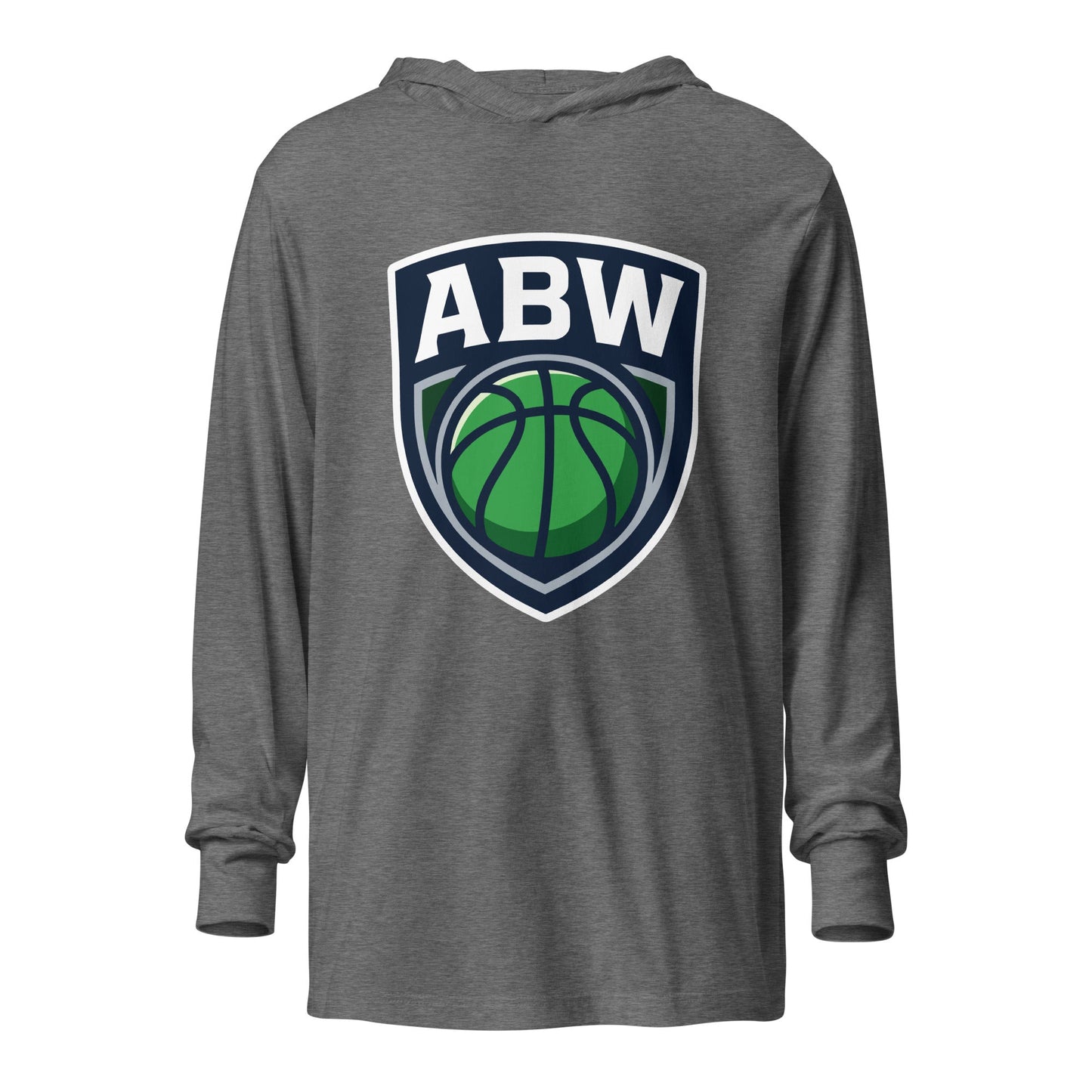 Performance | Hooded Long Sleeve T Shirt | A Better Way Basketball Program | Shield Logo