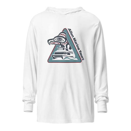 Performance | Hooded Long Sleeve T Shirt | Allen Marine | Crest Logo