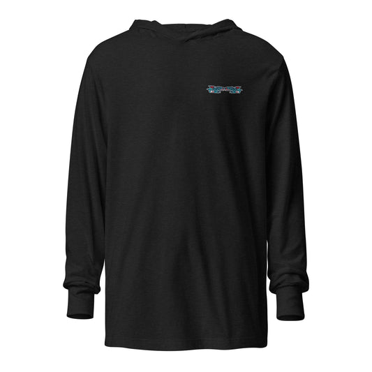 Performance | Hooded Long Sleeve T Shirt | Allen Marine | Valor Logo