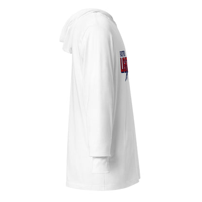 Performance | Hooded Long Sleeve T Shirt | Amherst Lightning Softball | Lightning Logo