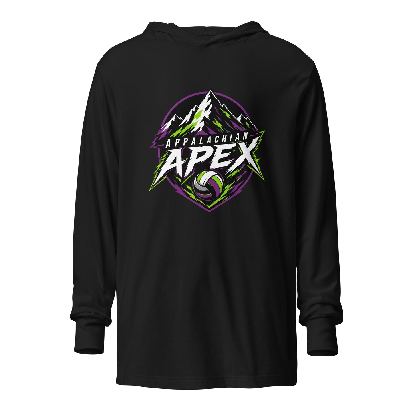 Performance | Hooded Long Sleeve T Shirt | Appalachian Apex | Summit Emblem Logo
