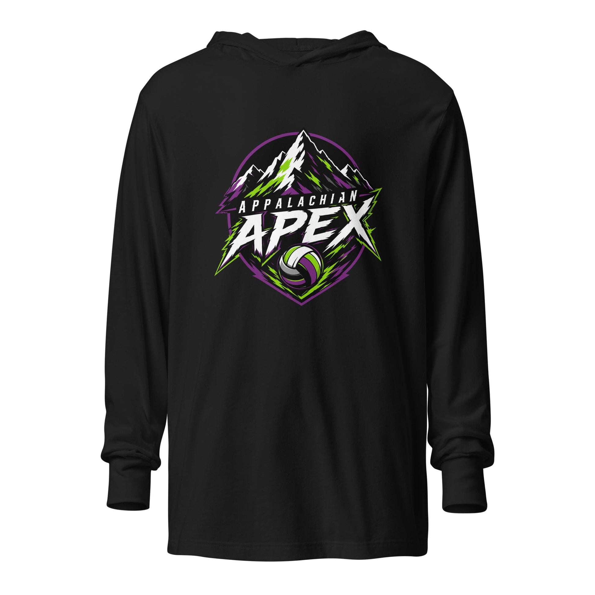 Performance | Hooded Long Sleeve T Shirt | Appalachian Apex | Summit Emblem Logo