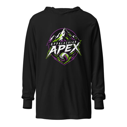Performance | Hooded Long Sleeve T Shirt | Appalachian Apex | Summit Emblem Logo