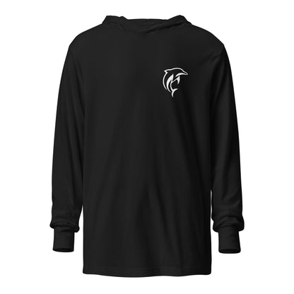 Performance | Hooded Long Sleeve T Shirt | Arizona Dolphins Swim Team | Mascot Logo