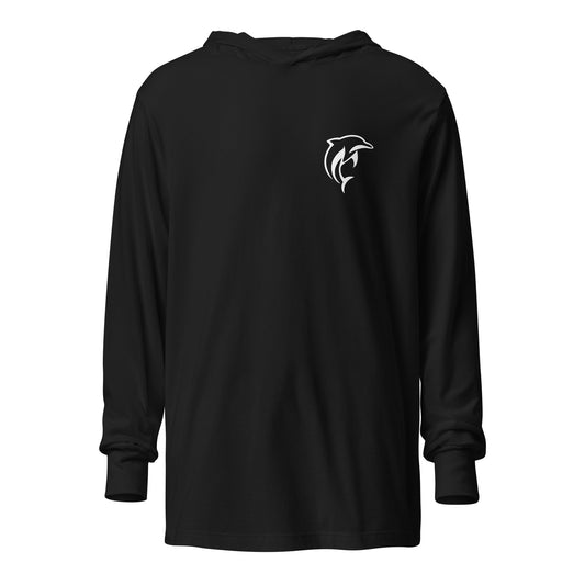 Performance | Hooded Long Sleeve T Shirt | Arizona Dolphins Swim Team | Mascot Logo