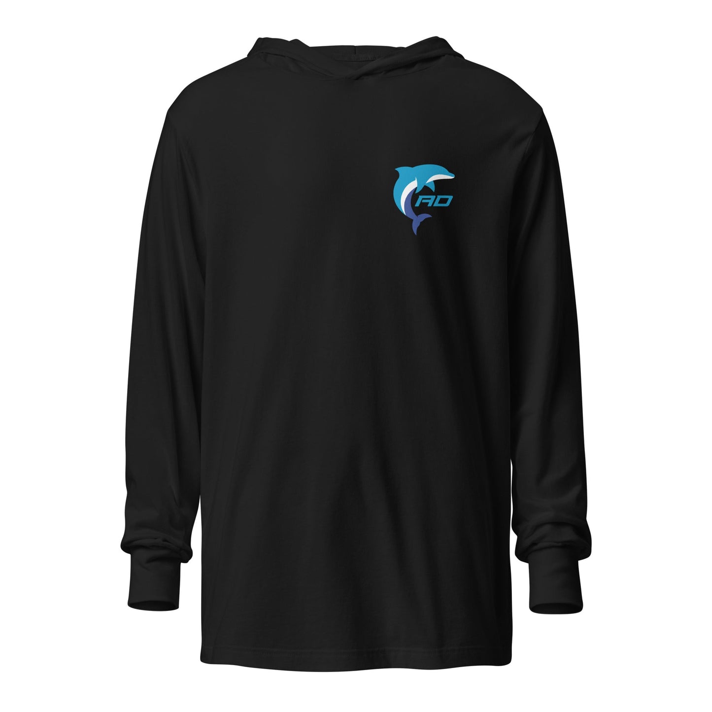 Performance | Hooded Long Sleeve T Shirt | Arizona Dolphins Swim Team | RD Emblem Logo