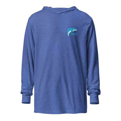 Performance | Hooded Long Sleeve T Shirt | Arizona Dolphins Swim Team | RD Emblem Logo