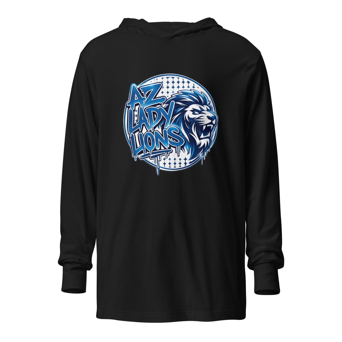 Performance | Hooded Long Sleeve T Shirt | Arizona Lady Lions | Mascot Logo