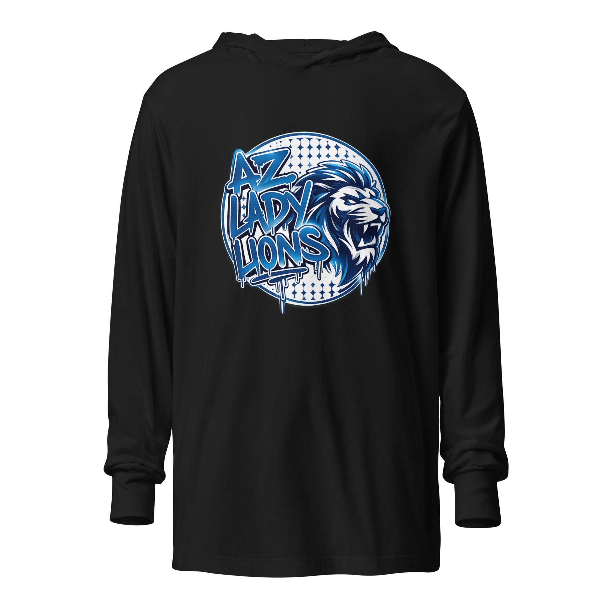 Performance | Hooded Long Sleeve T Shirt | Arizona Lady Lions | Mascot Logo