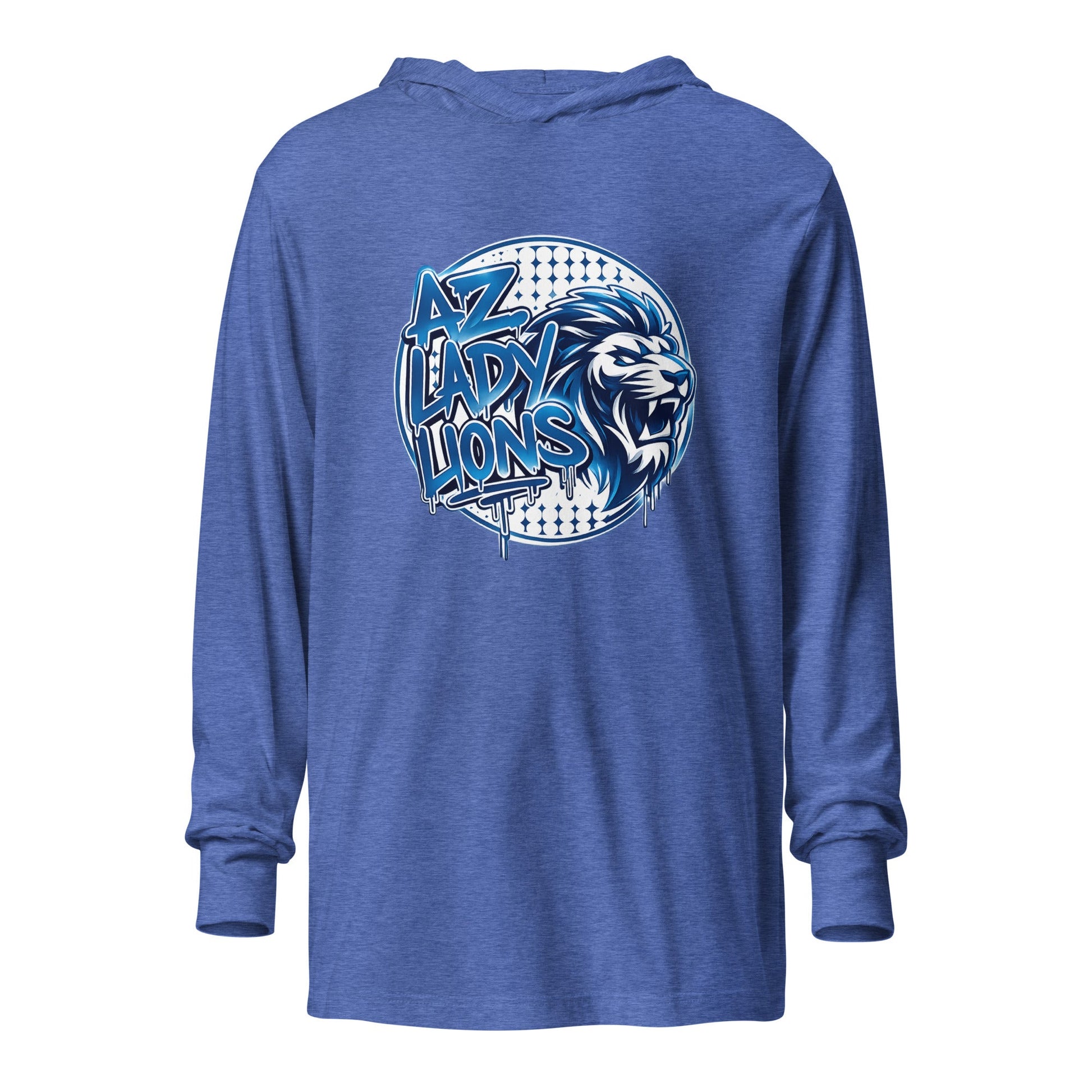 Performance | Hooded Long Sleeve T Shirt | Arizona Lady Lions | Mascot Logo