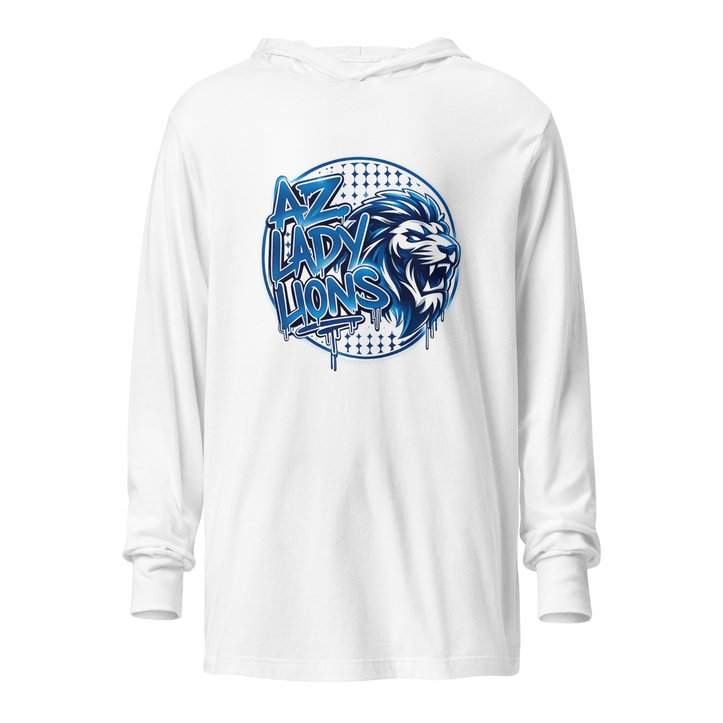 Performance | Hooded Long Sleeve T Shirt | Arizona Lady Lions | Mascot Logo
