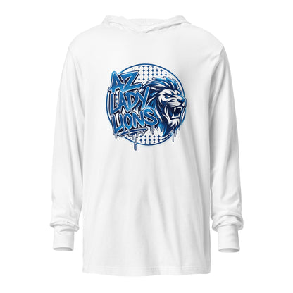 Performance | Hooded Long Sleeve T Shirt | Arizona Lady Lions | Mascot Logo