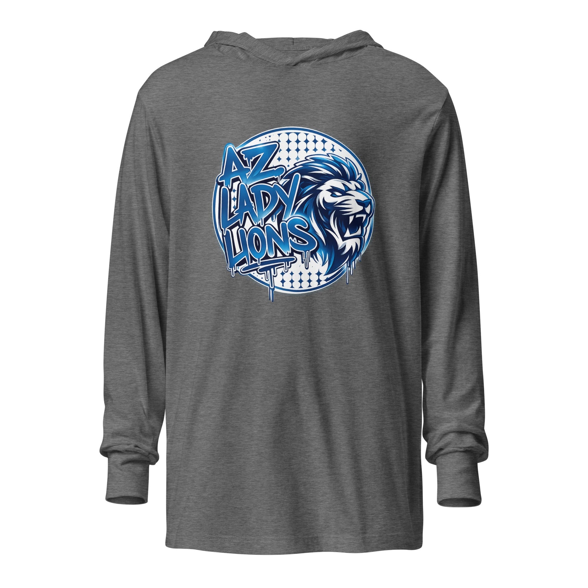 Performance | Hooded Long Sleeve T Shirt | Arizona Lady Lions | Mascot Logo