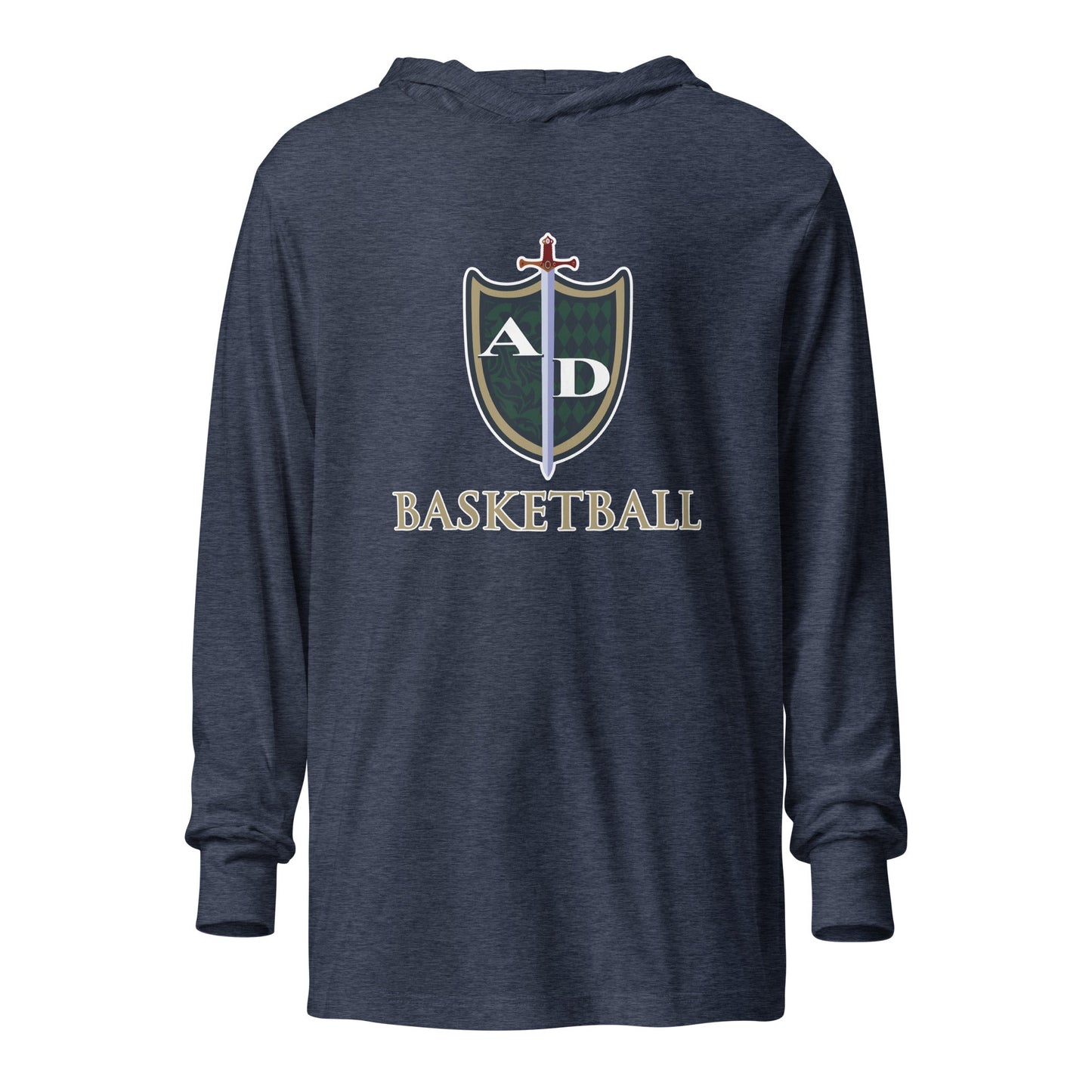 Performance | Hooded Long Sleeve T Shirt | Arma Dei Academy Basketball
