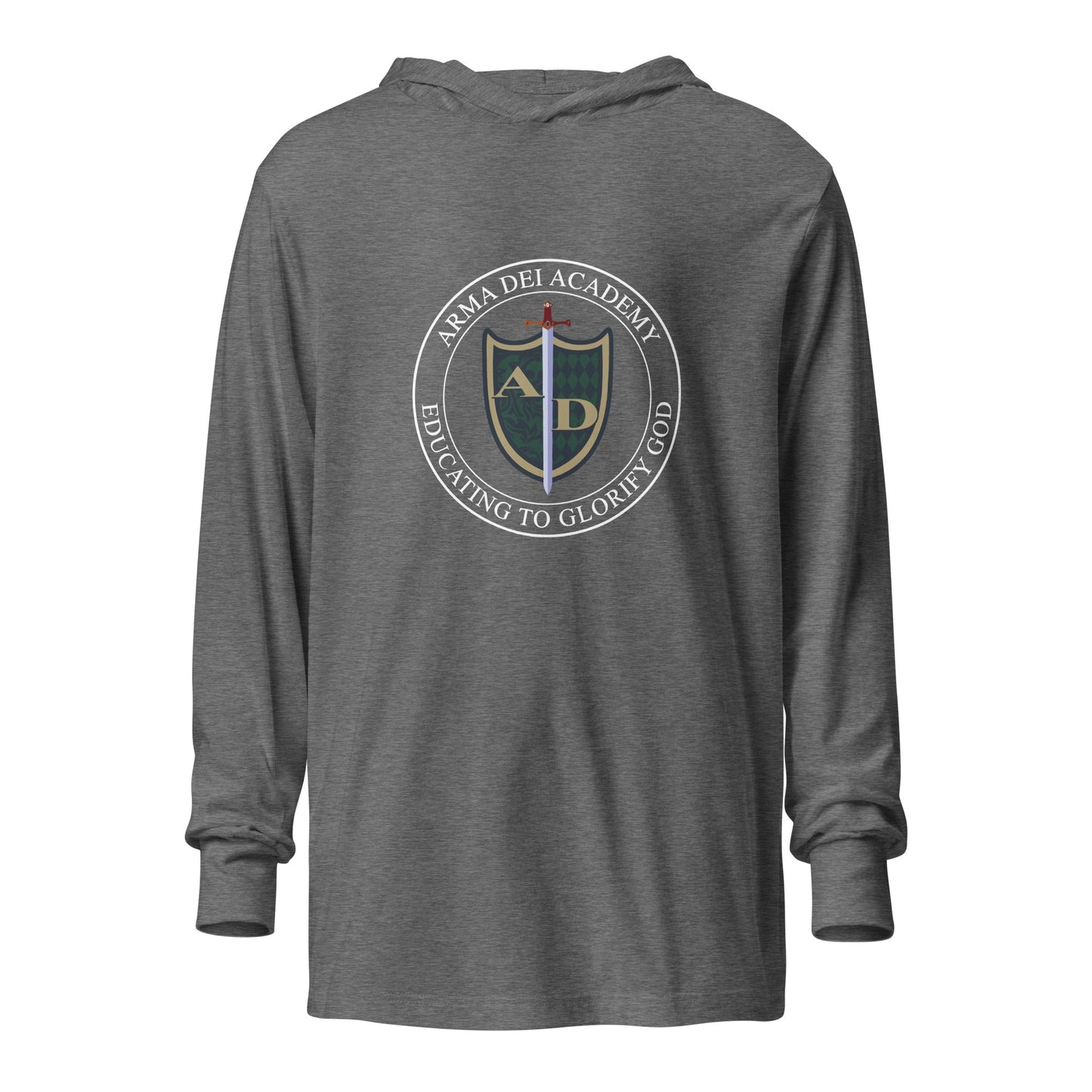 Performance | Hooded Long Sleeve T Shirt | Arma Dei Academy | Emblem