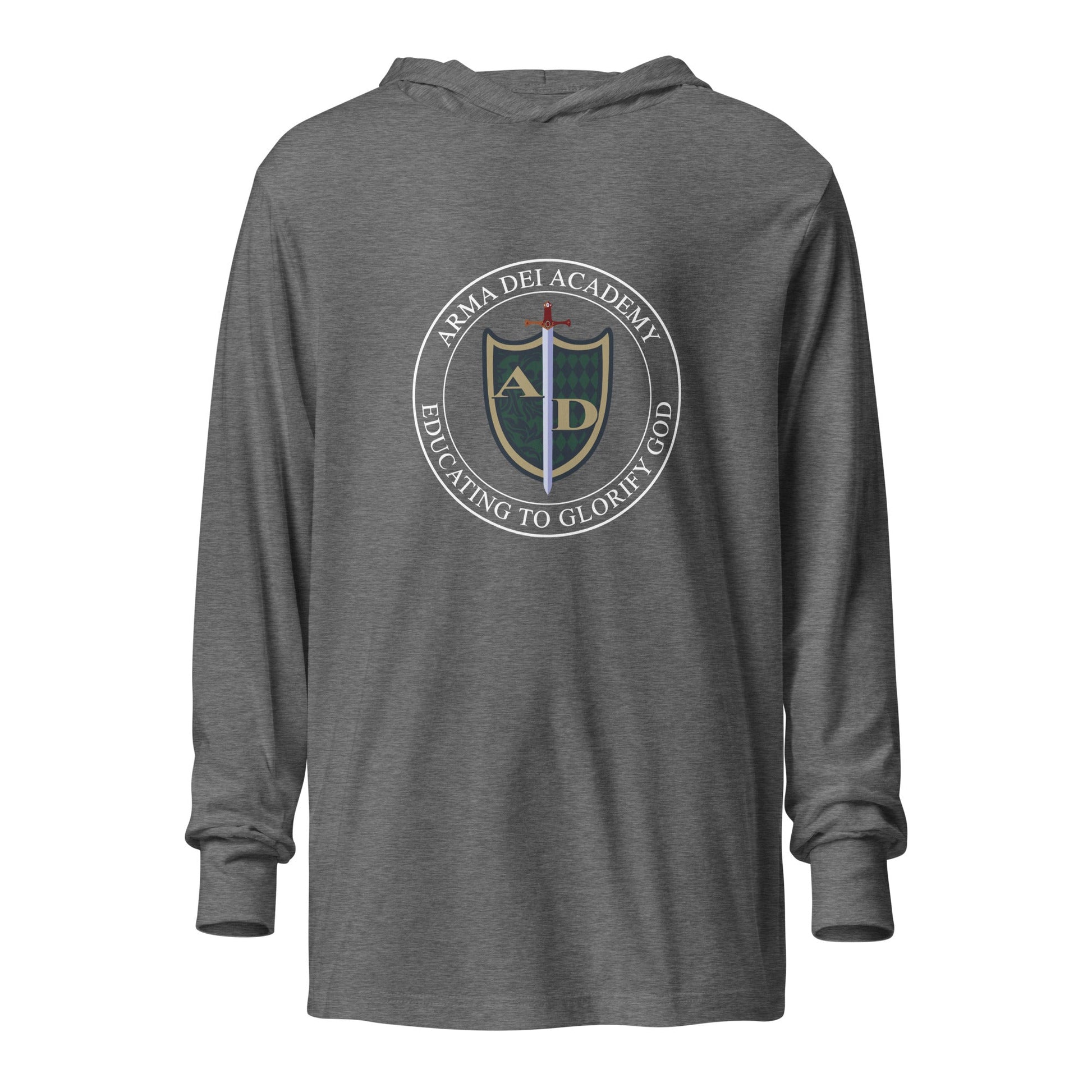 Performance | Hooded Long Sleeve T Shirt | Arma Dei Academy | Emblem