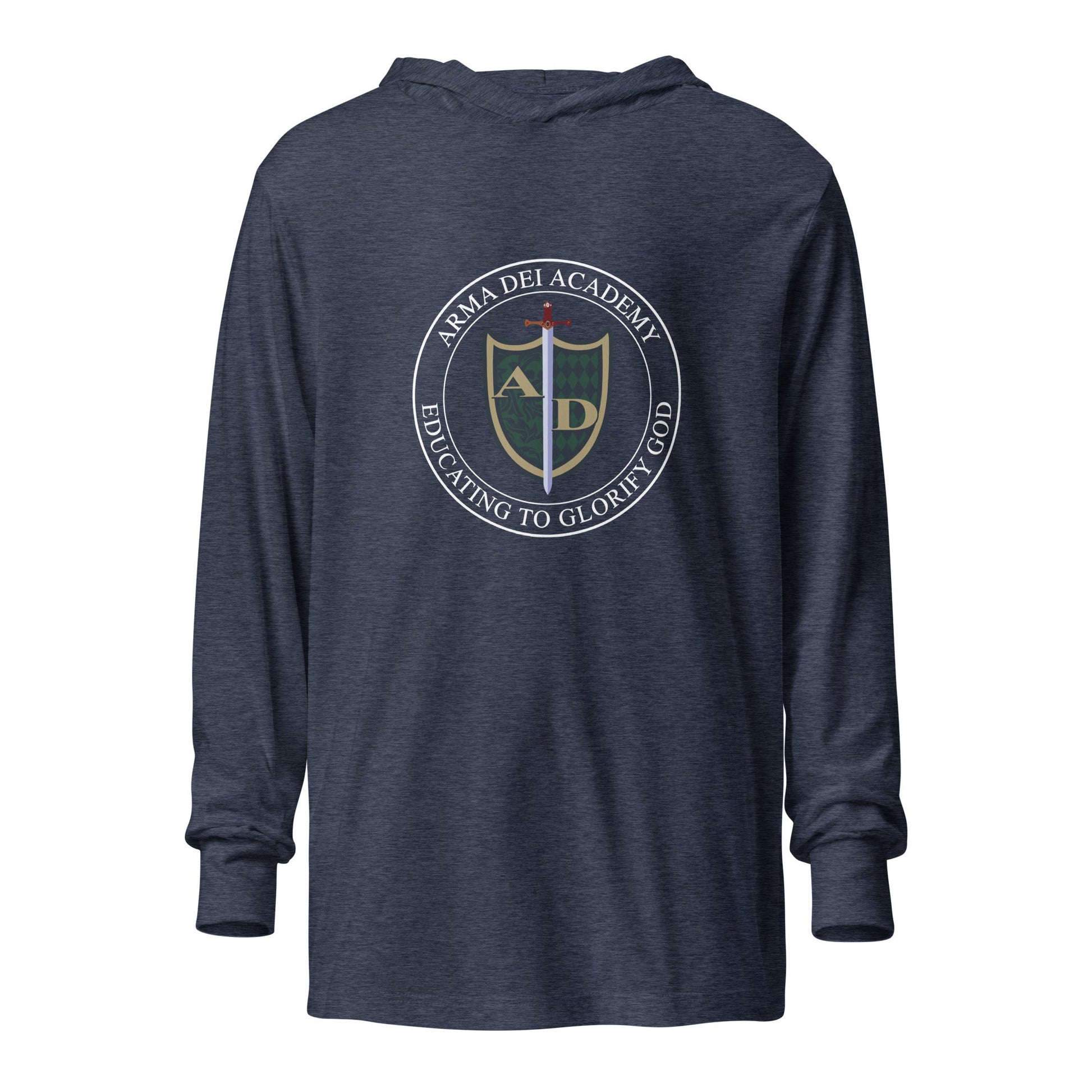 Performance | Hooded Long Sleeve T Shirt | Arma Dei Academy | Emblem