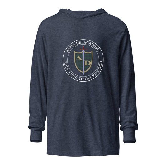 Performance | Hooded Long Sleeve T Shirt | Arma Dei Academy | Emblem