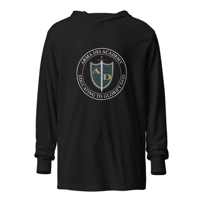 Performance | Hooded Long Sleeve T Shirt | Arma Dei Academy | Emblem